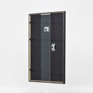 Telaio effetto legno profilo 23 blu 20x25 cm vetro antiriflesso