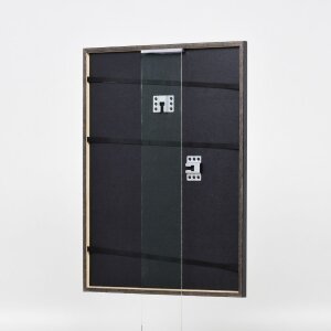 Telaio effetto legno profilo 23 blu 20x25 cm vetro antiriflesso