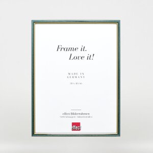 Telaio effetto legno profilo 23 blu 20x25 cm vetro antiriflesso