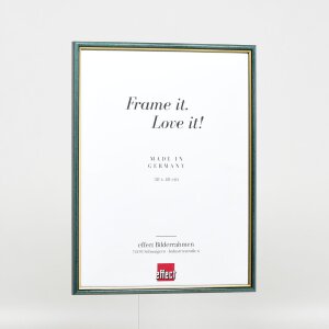 Telaio effetto legno profilo 23 blu 20x25 cm vetro antiriflesso