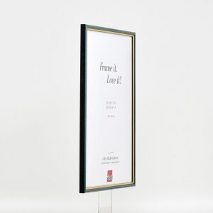 Telaio effetto legno profilo 23 blu 20x25 cm vetro antiriflesso