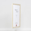 Telaio effetto legno profilo 38 bianco 20x25 cm vetro antiriflesso