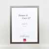 Struttura in legno Top Cube 20x25 cm vetro antiriflesso platino
