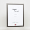 Struttura in legno Top Cube 20x25 cm vetro antiriflesso platino