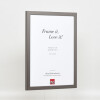 Struttura in legno Top Cube 20x25 cm vetro antiriflesso platino