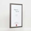 Struttura in legno Top Cube 20x25 cm vetro antiriflesso platino
