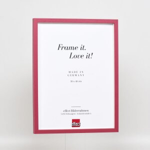 Effetto cornice in legno Profilo 35 rosso 20x25 cm vetro normale + distanziatore