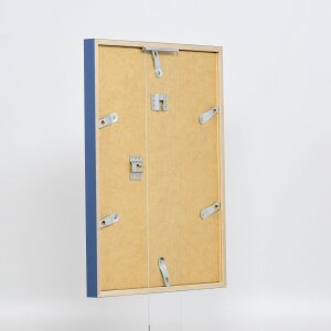 Telaio effetto legno profilo 35 blu 20x25 cm vetro normale + distanziatore