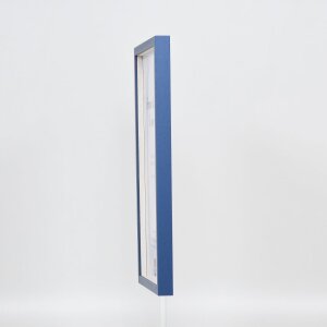 Telaio effetto legno profilo 35 blu 20x25 cm vetro normale + distanziatore