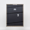 Effetto cornice in legno massiccio Profilo 25 grigio 20x25 cm Vetro Museum
