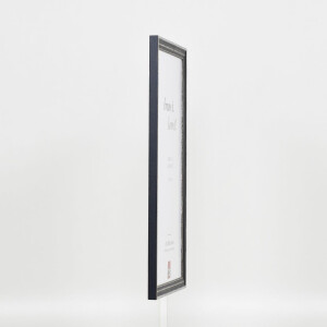 Effetto cornice in legno Profilo 38 grigio 20x28 cm Vetro normale