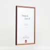 Effetto cornice in legno profilo 23 rosso 20x28 cm vetro antiriflesso