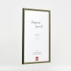 Effetto cornice in legno profilo 23 verde 20x28 cm vetro antiriflesso