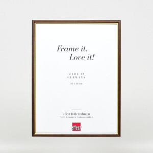 Telaio effetto legno profilo 23 noce marrone 20x28 cm vetro antiriflesso