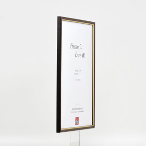 Telaio effetto legno profilo 23 noce marrone 20x28 cm vetro antiriflesso