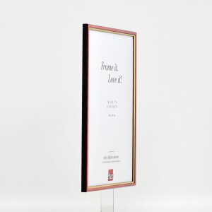 Cornice in legno effetto profilo 23 rosso 20x28 cm vetro acrilico