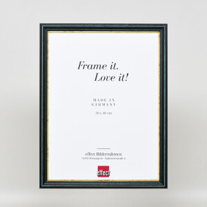 Telaio effetto legno profilo 21 blu 20x28 cm vetro antiriflesso