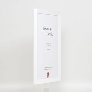 Effetto cornice in legno Top N bianco 20x28 cm Vetro antiriflesso