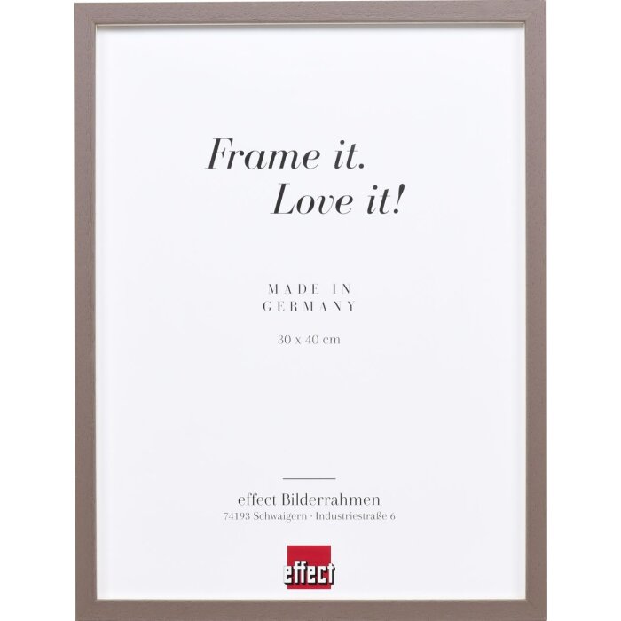 Telaio effetto legno profilo 35 marrone 20x28 cm vetro normale + distanziatore