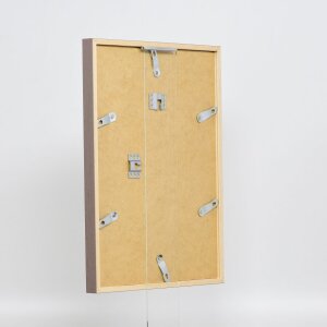 Telaio effetto legno profilo 35 marrone 20x28 cm vetro normale + distanziatore