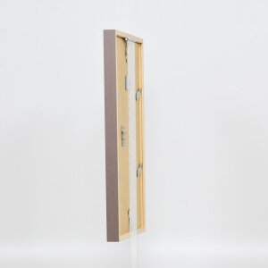 Telaio effetto legno profilo 35 marrone 20x28 cm vetro normale + distanziatore