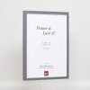 Telaio effetto legno profilo 35 antracite 20x28 cm vetro normale + distanziatore