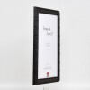 Effetto cornice in legno Profilo 94 nero 20x28 cm Vetro normale