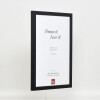 Cornice in legno Top Cube 20x28 cm vetro nero da museo