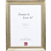 Effetto cornice in legno massiccio profilo 28 oro 20x28 cm vetro trasparente