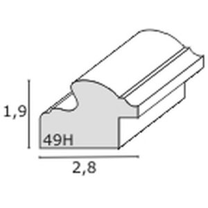 Cornice in plastica 20x30 cm GONDA in giallo