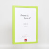Cornice in legno Top Cube 20x30 cm verde vetro normale