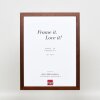 Telaio effetto legno profilo 2210 marrone scuro 20x30 cm vetro antiriflesso
