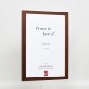 Telaio effetto legno profilo 2210 marrone scuro 20x30 cm vetro antiriflesso