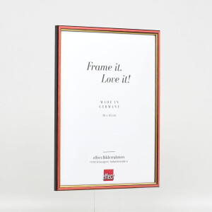 Telaio effetto legno profilo 23 rosso 20x30 cm vetro antiriflesso