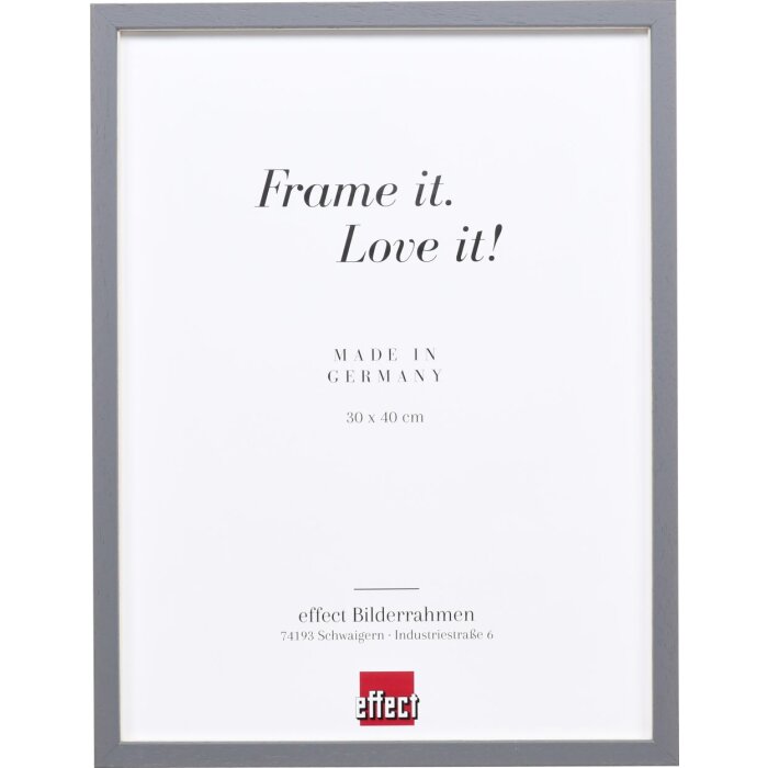 Telaio effetto legno profilo 35 antracite 20x30 cm vetro normale + distanziale