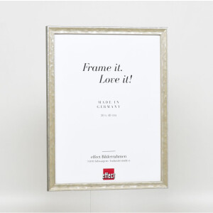 Telaio effetto legno profilo 2070 vetro antiriflesso 20x30 cm argento