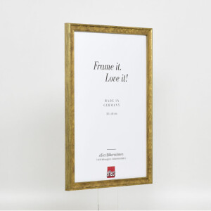 Cornice in legno effetto profilo 2070 vetro acrilico 20x30 cm oro
