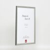 Effetto cornice in legno massiccio profilo 25 blu 21x28 cm vetro antiriflesso