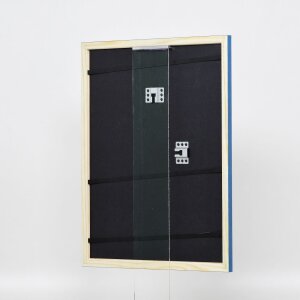 Effetto cornice in legno Profilo 89 blu 21x28 cm Vetro normale