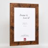 Cornice in legno effetto 2400 marrone 21x28 cm vetro antiriflesso