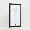 Effetto cornice in legno Profilo 2210 nero 21x28 cm Vetro Museo