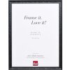 Telaio effetto legno profilo 2070 vetro antiriflesso 21x28 cm nero