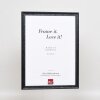 Telaio effetto legno profilo 2070 vetro antiriflesso 21x28 cm nero
