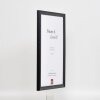 Telaio effetto legno profilo 2070 vetro antiriflesso 21x28 cm nero