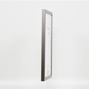 Cornice in legno Top Cube 21x28 cm vetro museale platino