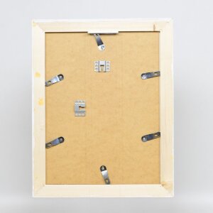 Cornice ad effetto in legno massiccio 2240 bianco 21x28 cm vetro museale