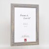 Cornice in legno massiccio effetto 2240 grigio 21x28 cm vetro museale