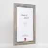 Cornice in legno massiccio effetto 2240 grigio 21x28 cm vetro museale
