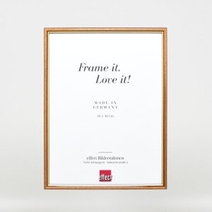 Cornice in legno effetto profilo 23 marrone chiaro 21x29,7 cm vetro antiriflesso