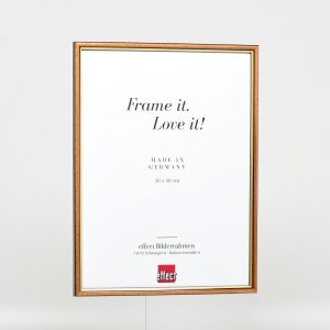 Cornice in legno effetto profilo 23 marrone chiaro 21x29,7 cm vetro antiriflesso